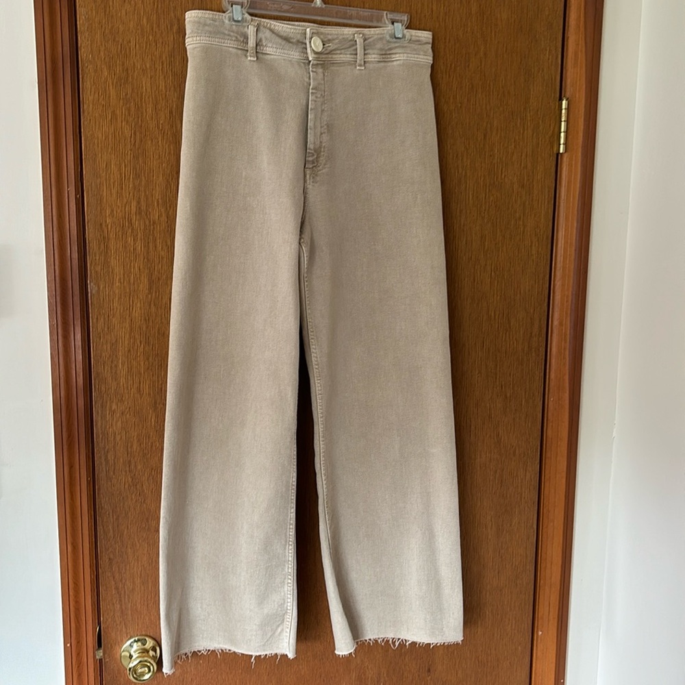 Zara the Marine Straight jeans! Brand new size 12, runs a little small@ waist.